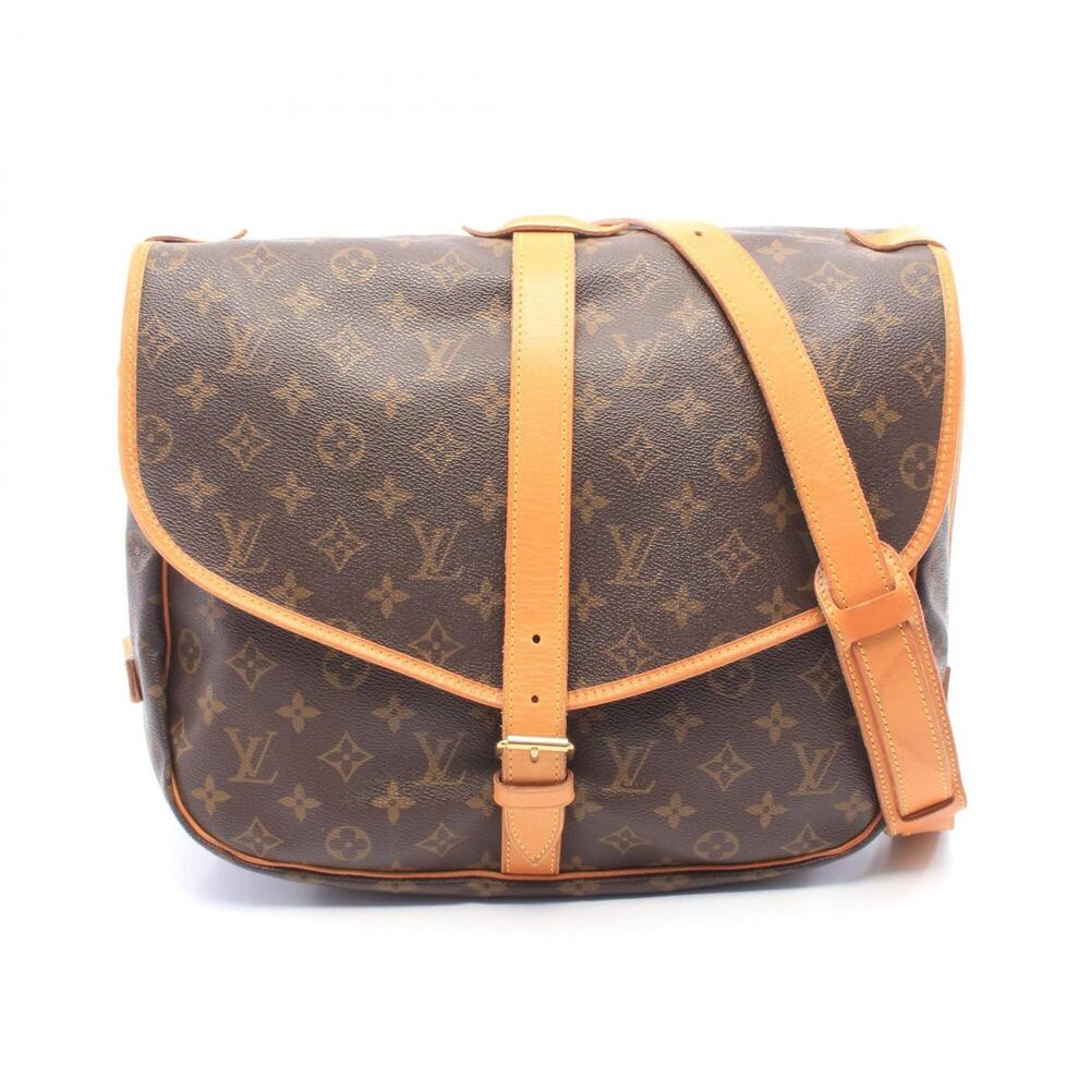 Louis Vuitton Saumur 35 Monogram Shoulder Bag/Handbag, Coated Canvas and Leat...